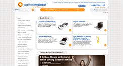 Desktop Screenshot of batteriesdirect.com
