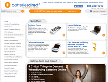 Tablet Screenshot of batteriesdirect.com
